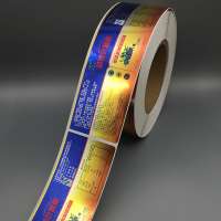 Self adhesive 3d vinyl die cut label roll thermal decal stickers for packaging